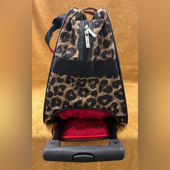 BRIGHTON AFRICA STORIES COLLECTION LEOPARD PRINT ROLLING WEEKENDER BAG - Picture 5 of 14